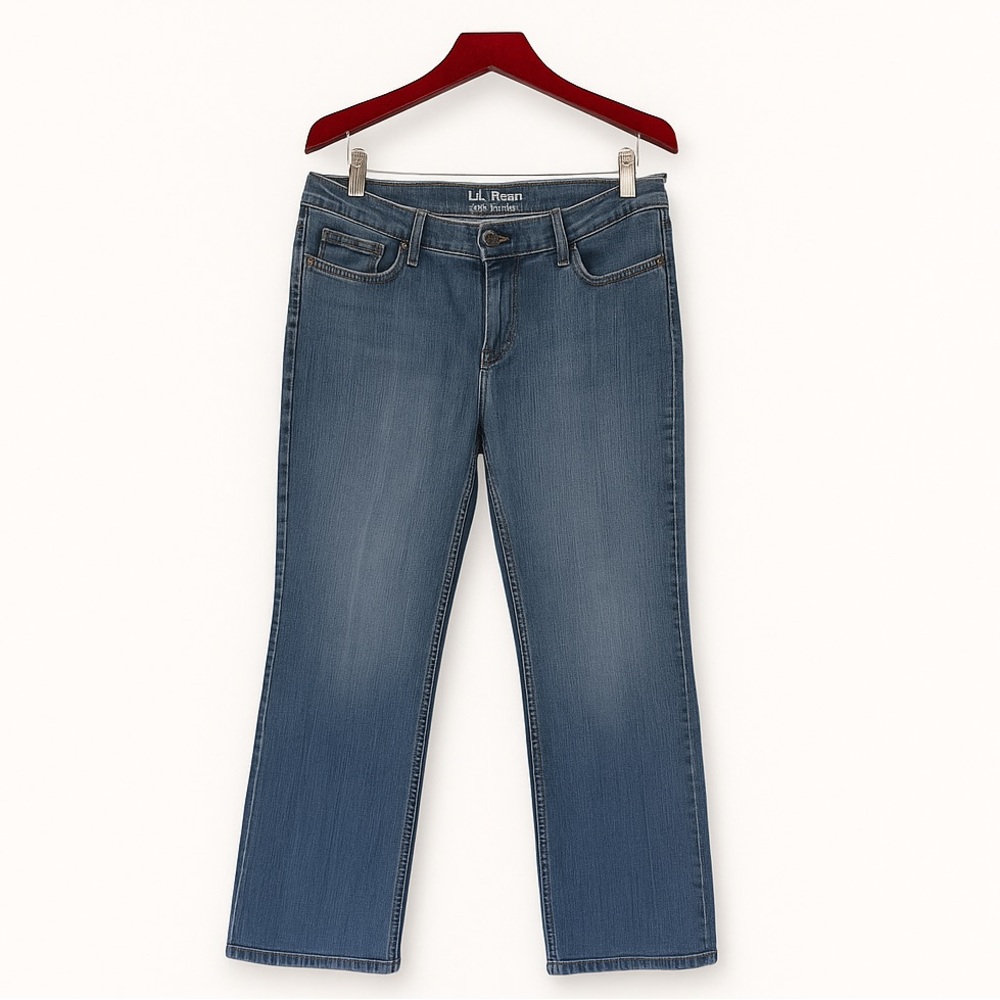 L.L.Bean Straight Leg Jeans Women’s 12R Medium Wash
